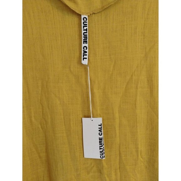 NWT Culture Call yellow ruffle bottom dress - Picture 4 of 5